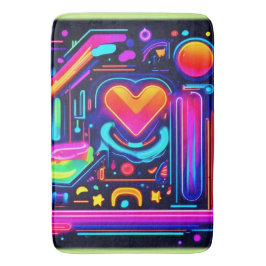 Neon Heart Chaos Badmat