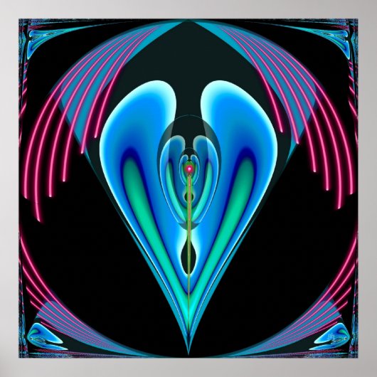 Neon Heart Poster (Voorkant)