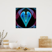 Neon Heart Poster (Keuken)