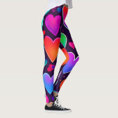 Neon Heart Symphony Leggings (Rechts)