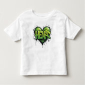Neon Heartbeat Kinder Shirts (Voorkant)