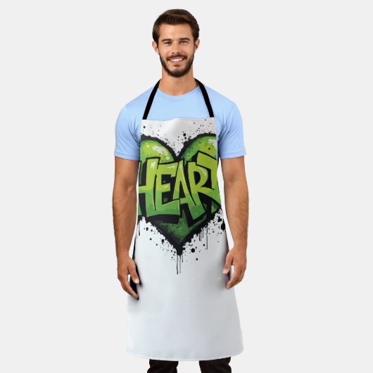 Neon Heartbeat Schort (Gedragen)