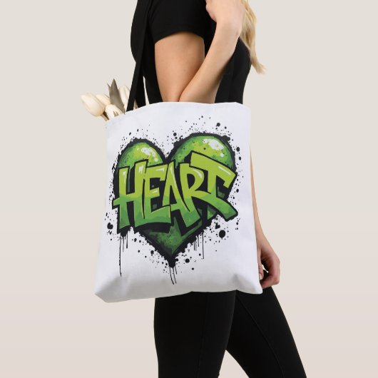 Neon Heartbeat Tote Bag (Dichtbij)