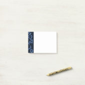 Neon Hearts Blue Post-it® Notes (Op bureau)