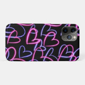 Neon Hearts Case-Mate iPhone Case (Achterkant (horizontaal))