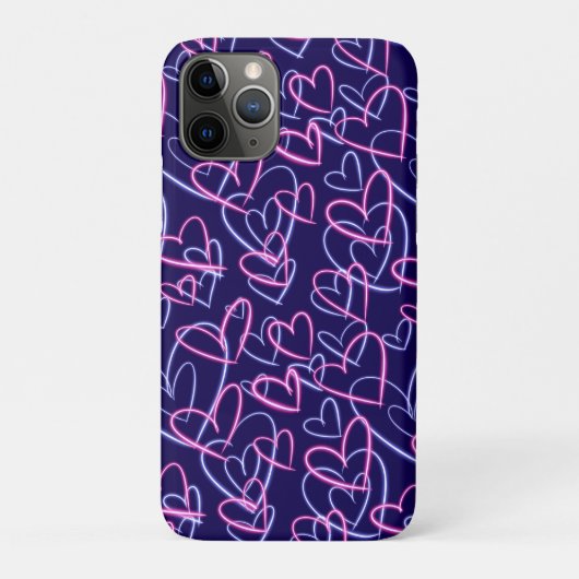 Neon Hearts Case-Mate iPhone Case (Achterkant)