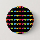Neon Hearts Ronde Button 5,7 Cm (Voorkant)