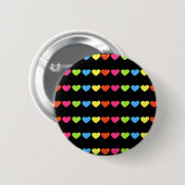 Neon Hearts Ronde Button 5,7 Cm (Voorkant /achterkant)