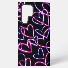 Neon Hearts Samsung Galaxy Hoesje