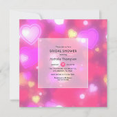 Neon Hearts Vrijgezellenfeest Kaart (Voorkant)