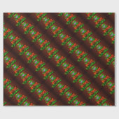 Neon heeft een heel prettig kerstfeest cadeaupapier (Vlak)