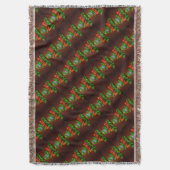 Neon heeft een heel prettig kerstfeest deken (Voorkant Verticaal)