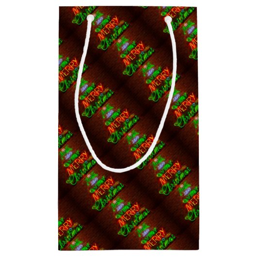 Neon heeft een heel prettig kerstfeest klein cadeauzakje (Achterkant)