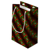 Neon heeft een heel prettig kerstfeest klein cadeauzakje (Achterkant Gekanteld)