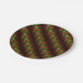 Neon heeft een heel prettig kerstfeest papieren bordje (Gekanteld)