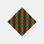 Neon heeft een heel prettig kerstfeest servetten (Hoek)