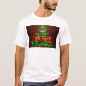 Neon heeft een heel prettig kerstfeest t-shirt (Voorkant)