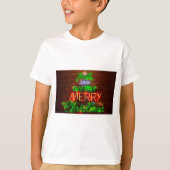Neon heeft een heel prettig kerstfeest t-shirt (Voorkant)