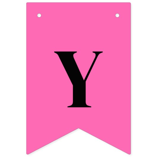 Neon Heet Roze Effen Kleur | Op Maat Vlaggetjes (Tweede vlag)