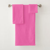 Neon Heet Roze Stevige Kleur | Klassiek Bad Handdoek (Insitu)