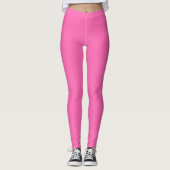 Neon Heet Roze Stevige Kleur | Klassiek Leggings (Voorkant)