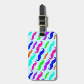 Neon heldere kleuren dempen bagagelabel (Voorkant verticaal)