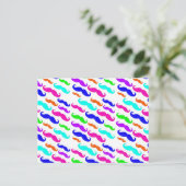 Neon heldere kleuren dempen briefkaart (Staand voorkant)