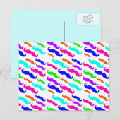 Neon heldere kleuren dempen briefkaart (Voorkant / Achterkant)