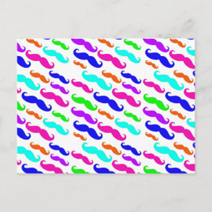 Neon heldere kleuren dempen briefkaart