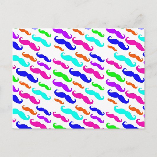 Neon heldere kleuren dempen briefkaart (Voorkant)