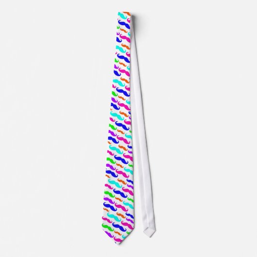 Neon heldere kleuren snufjes stropdas (Voorkant)