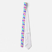 Neon heldere kleuren snufjes stropdas (Achterkant)