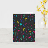 Neon Heldere Markeringen op Zwart  Kaart (Gele Bloem)