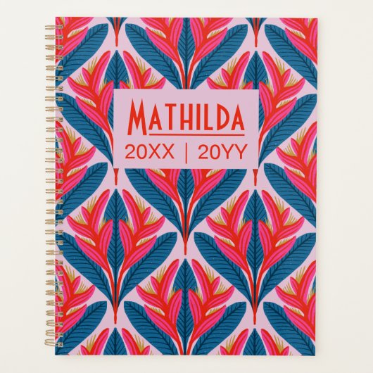 Neon Heliconia Planner (Voorkant)