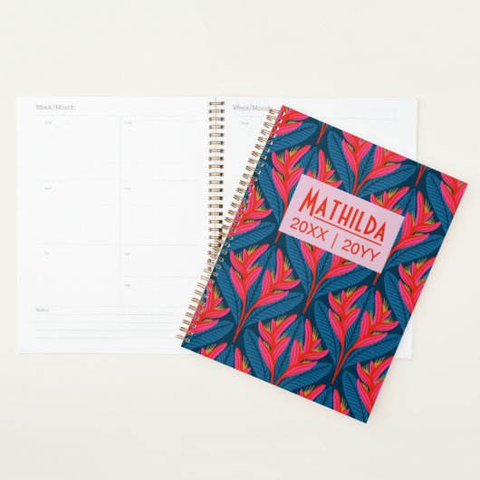 Neon Heliconia Planner (Display)
