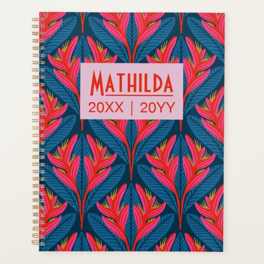 Neon Heliconia Planner (Voorkant)