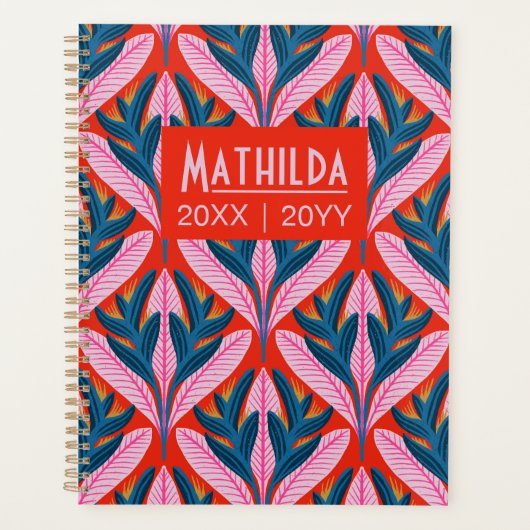 Neon Heliconia Planner (Voorkant)