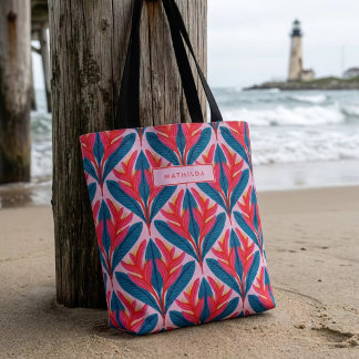Neon Heliconia Tote Bag
