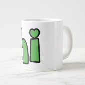 Neon Hello, Heart Included 🌿 Glow-in-the-Dark "Hi Grote Koffiekop (Voorkant rechts)