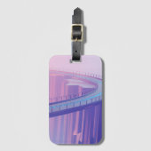 Neon Hemelbrug Droomlandschap Bagagelabel (Voorkant (verticaal))