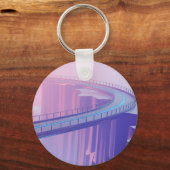 Neon Hemelbrug Droomlandschap Sleutelhanger (Voorkant)