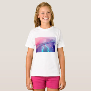 Neon Hemelbrug Droomlandschap T-shirt