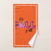 Neon Herfst Autumn past Tekst en Kleur aan Bad Handdoek (Handdoek)