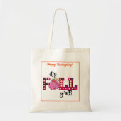 Neon Herfst herfst aanpassen Tote Bag (Voorkant)