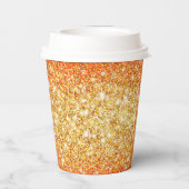 Neon Herfst herfst Pas Kleur aan Papieren Bekers (Achterkant)