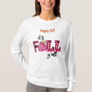Neon Herfst herfst Pas Tekst aan T-shirt