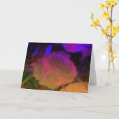 Neon Herfst Kaart (Gele Bloem)
