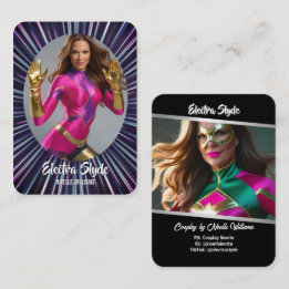 Neon Hero Glow Coscards Cosplay Ruilkaarten Visitekaartje