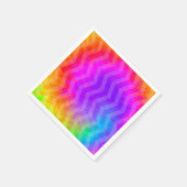 Neon Herringbone Trippie Hippie Rainbow Servet (Hoek)