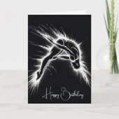 Neon High Diver op zwart Kaart (Voorkant)